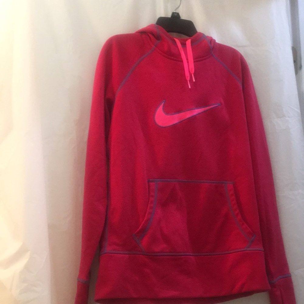 Nike Hoodie Women’s Small Red, Gray, and Pink